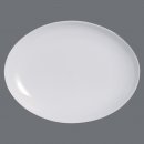 Arcoroc, Evolutions Uni weiß Platte oval, 33 x 25 cm