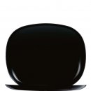 Schwarze Platte in rechteckiger Form aus Opalglas in...