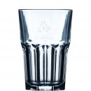Geeichtes und stapelbares Longdrinkglas Granity von Arcoroc mit einem Inhalt von 42 Zentiliter und Füllstrich bei 0,3 Liter