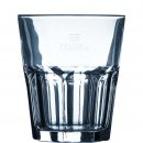 Geeichtes und stapelbares Trinkglas von Arcoroc aus der Reihe Granity mit einem Füllstrich bei 0,2 Liter