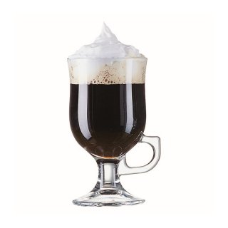 Irish Coffee Glas auf Fuß mit Henkel 25 cl