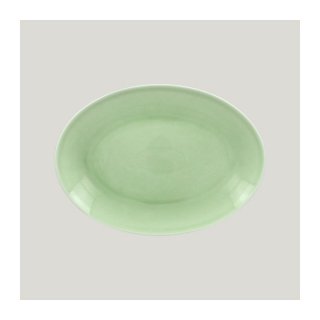 Vintage Platte oval - green - 26 cm x 19 cm