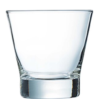 Whiskyglas aus der Serie Shetland von dem französischen Trinkglas Hersteller Arcoroc mit einem Fassungsvermögen von dreihundertzwanzig Milliliter 