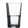 Geeichtes und stapelbares Trinkglas Stack Up von Arcoroc mit einem Inhalt von neunundzwanzig Zentiliter und einen Füllstrich bei 0,2 Liter