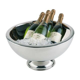 Champagnerkühler - Edelstahl doppelwandig - Ø 44 cm - 10,5 Liter
