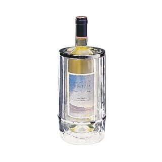 Flaschenkühler - transparent - Ø innen 10 cm - Höhe 23 cm