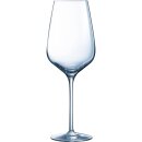 Geeichtes Weinglas mit einem Inhalt von...