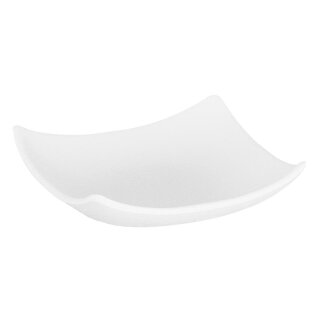 Schale ZEN - Melamin - weiß Steinoptik -10,5 x 10,5 cm - H: 3 cm