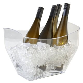 Wein- / Sektkühler - transparent - 32 x 21,5 cm - Höhe 24,5 cm - 7 Liter