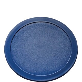 Euro Deckel PBT blau Ø 12,8 cm, innenliegender Steg (bis 160°C)