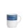 Arcoroc Kaffeebecher aus der Serie Brush mit einem dunkelblau-farbigen Streifendekor und einem Fassungsvermögen von fünfundzwanzig Zentiliter sind die ideale Lösung für Kantine oder Altenheim