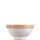 Arcoroc Suppenschale aus der Serie Brush mit einem orange-farbigen Streifendekor und einem Fassungsvermögen von einundfünfzig Zentiliter sind die ideale Lösung für Kantine oder Altenheim