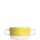 Arcoroc Suppentasse mit zwei Henkel aus der Serie Brush mit einem gelb-farbigen Streifendekor und einem Fassungsvermögen von zweiunddreißig Zentiliter sind die ideale Lösung für Seniorenheim oder Kantine