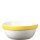 Arcoroc Schale aus der Serie Brush mit einem gelb-farbigen Streifendekor und einem Fassungsvermögen von neunzig Zentiliter beziehungsweise eine Druchmesser von siebzehn zentimeter sind die ideale Lösung als Eintopfschale in der Kantine oder als Servierschale im Kindergarten oder Altenheim