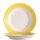 Arcoroc Suppenteller aus der Serie Brush mit einem gelb-farbigen Streifendekor und einem Durchmesser von 225 millimeter sind die ideal für den Einsatz im Kindergarten oder Altenheim