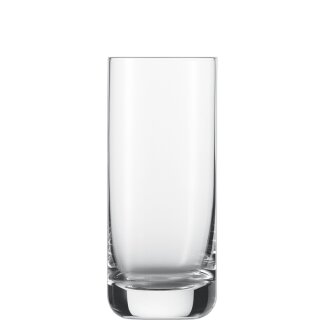 Geeichtes zylindrisches Trinkglas mit abgerundetem Boden für verschiedene Getränke wie Longdrinks oder Softdrinks geeignet