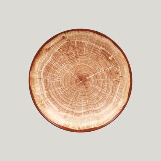 Woodart Teller tief coupe - Timber Brown - Ø 26 cm - Höhe 5 cm - 120 cl