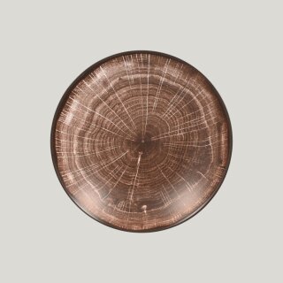 Woodart Teller tief coupe - Oak Brown - Ø 26 cm - Höhe 5 cm - 120 cl