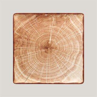 Woodart Teller quadratisch  - Timber Brown - Ø 30,2 cm - Höhe 2 cm