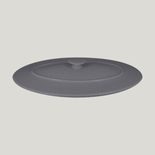 Chefs Fusion Deckel für Platte oval - stone - 37,2 cm x 25 cm x 3 cm
