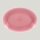 Vintage Platte oval - pink - 36 cm x 27 cm