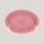 Vintage Platte oval - pink - 32 cm x 23 cm