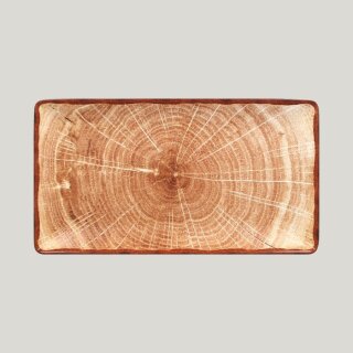 Woodart Servierteller rechteckig - Timber Brown - 33,5 cm x 18,1 cm x 2,7 cm