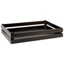 Buffetsystem SUPERBOX aus Holz, schwarz, 55,5 x 35 cm, H: 10,5 cm, passend zu GN 1/1