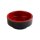 ASIA PLUS Bento Box rund aus Melamin - Ø 7,5 x 3 cm - rot/schwarz