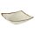 STONE ART Schale aus Melamin - weiß/braun - 19 x 19 cm - H: 6 cm