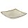 STONE ART Schale aus Melamin - weiß/braun - 24 x 24 cm - H: 6,5 cm