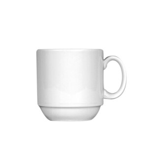 Eschenbach System -weiß- Kaffeebecher mit Henkel stapelbar, Inhalt: 30 cl