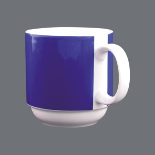 Eschenbach System -Blau- Kaffeebecher mit Henkel stapelbar, Inhalt: 30 cl