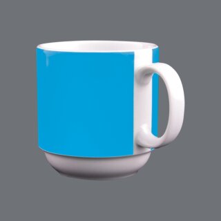 Eschenbach System -Hellblau- Kaffeebecher mit Henkel stapelbar, Inhalt: 30 cl