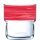 Arcoroc stapelbares Trinkglas aus der Serie Brush mit einem rot-farbigen Dekorstreifen und einem Fassungsvermögen von zweiundzwanzig Zentiliter passend zu der Serie Brush Cherry