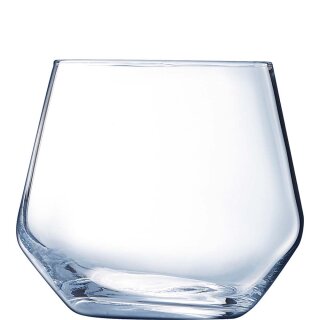 Modernes günstiges Trinkglas Vina Juliette von Arcoroc mit einem Fassungsvermögen von fünfunddreißig Zentiliter