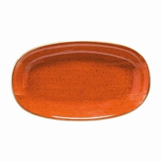Bonna Porzellan, Aura Terracotta Gourmet Platte oval, 24 x 14 cm