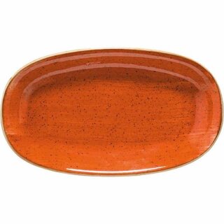 Bonna Porzellan, Aura Terracotta Gourmet Platte oval, 34 x 19 cm