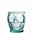 Trinkglas in Form eines Totenschädels...