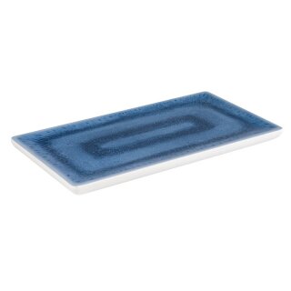 Melamin GN 1/3 Tablett BLUE OCEAN, 32,5 x 17,6 cm, H: 2 cm, Farbe: blau/weiß