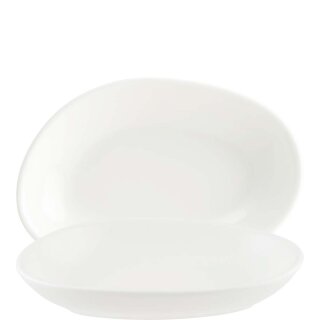 Bonna Porzellan, Vago Cream Platte tief, 15 x 10,2 cm, Inhalt: 13 cl
