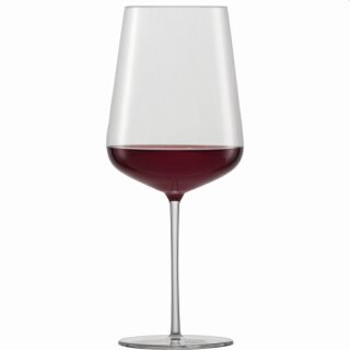 Vervino Rotweinglas Bordeaux von Schott Zwiesel mit einem Fassungsvermögen von 742 ml und einem Füllstrich 0,2 Liter