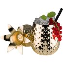 Pineapple Cocktailbecher, Edelstahl, Goldfarbig, Inhalt:...