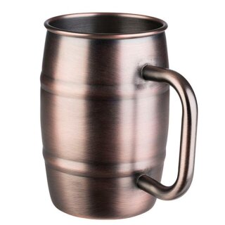 Beer Mug Becher, Edelstahl, Vintage Kupferfarben, Inhalt: 50 cl