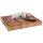 Buffetbrett PROFI aus Eichenholz mit Saftrinne, 2 Eingriffen, 38 x 32 cm, H: 4,5 cm