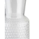 Glaskaraffe DOTS mit Deckel aus Kork, Ø 8 cm, H: 27 cm, Inhalt: 0,9 Liter