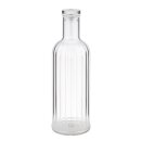 Kunststoff-Flasche STRIPES, Silikonverschluss, Ø 9 cm, H: 28,5 cm, Inhalt: 1 Liter