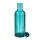 Kunststoff-Flasche STRIPES, türkis, Silikonverschluss, Ø 9 cm, H: 28,5 cm, Inhalt: 1 Liter