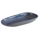 Melamin Schale LOOPS, Farbe: blau/grau, 34 x 15,5 cm, H: 4 cm, Inhalt: 0,6 Liter