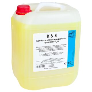 K&S Kaffee- und Sahnemaschinen Reiniger, 10 Liter Kanister